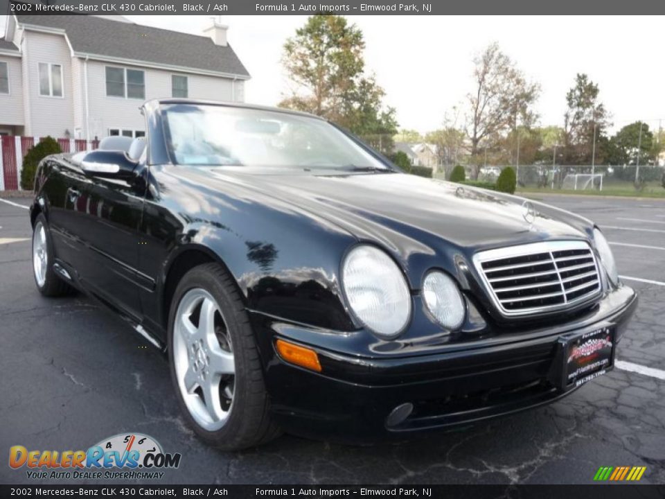 2002 Mercedes-Benz CLK 430 Cabriolet Black / Ash Photo #12