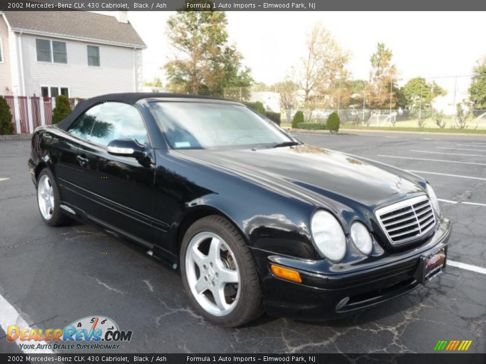 2002 Mercedes-Benz CLK 430 Cabriolet Black / Ash Photo #16