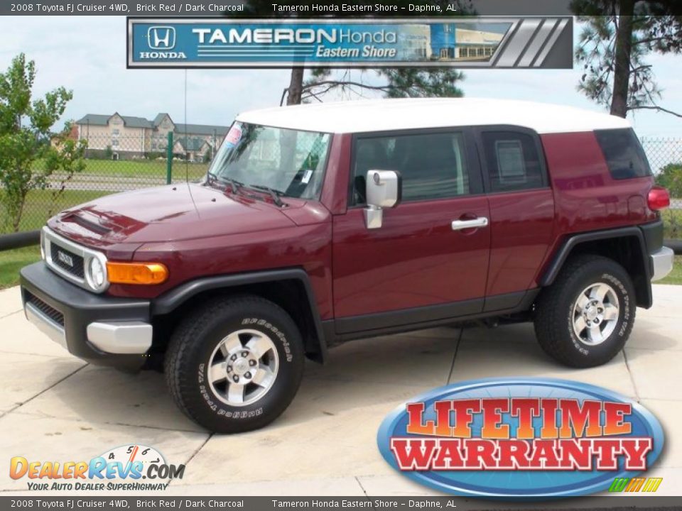 2008 Toyota FJ Cruiser 4WD Brick Red / Dark Charcoal Photo #1