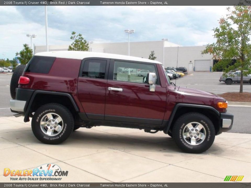 2008 Toyota FJ Cruiser 4WD Brick Red / Dark Charcoal Photo #4