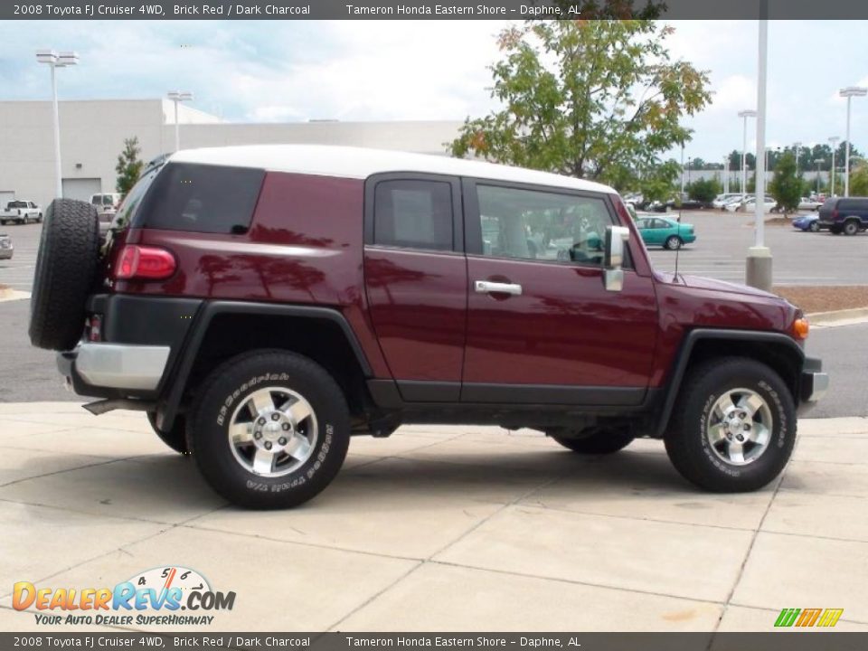 2008 Toyota FJ Cruiser 4WD Brick Red / Dark Charcoal Photo #5