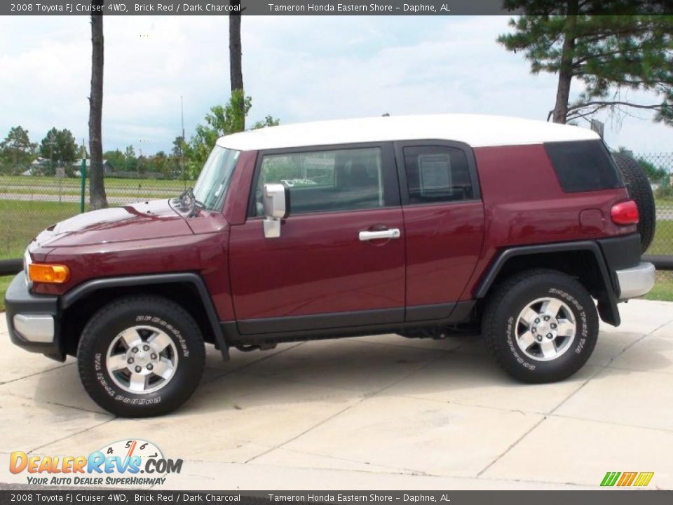 2008 Toyota FJ Cruiser 4WD Brick Red / Dark Charcoal Photo #11