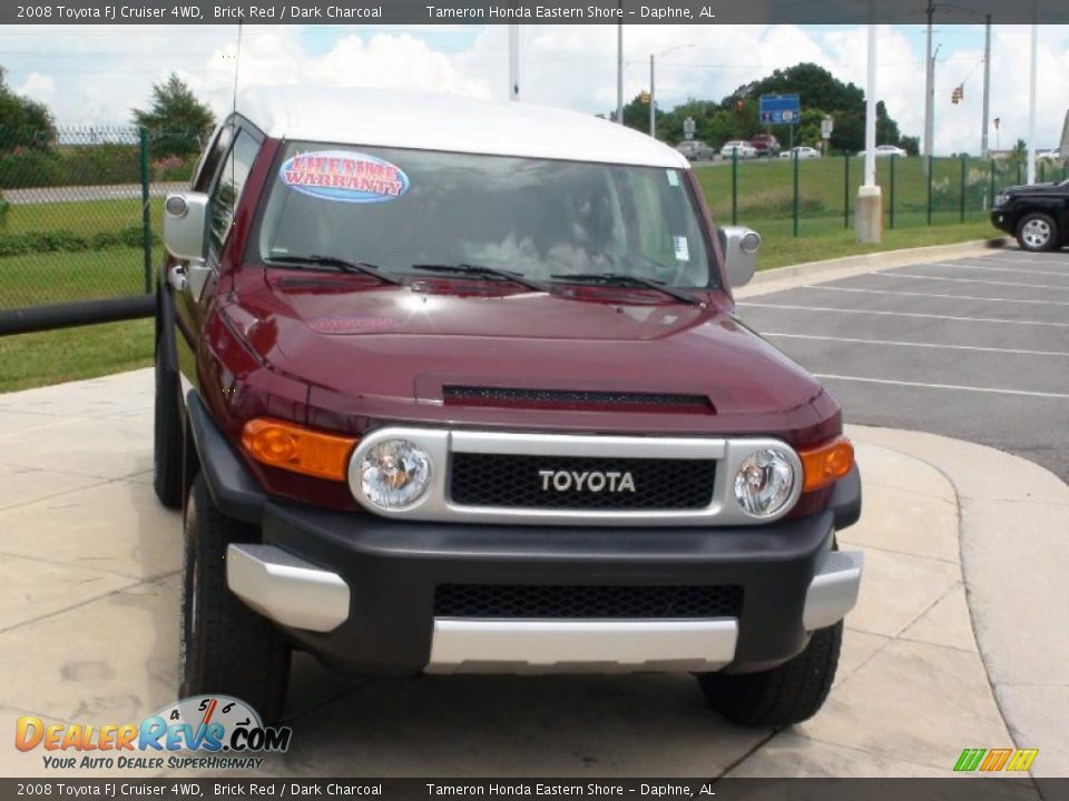 2008 Toyota FJ Cruiser 4WD Brick Red / Dark Charcoal Photo #14