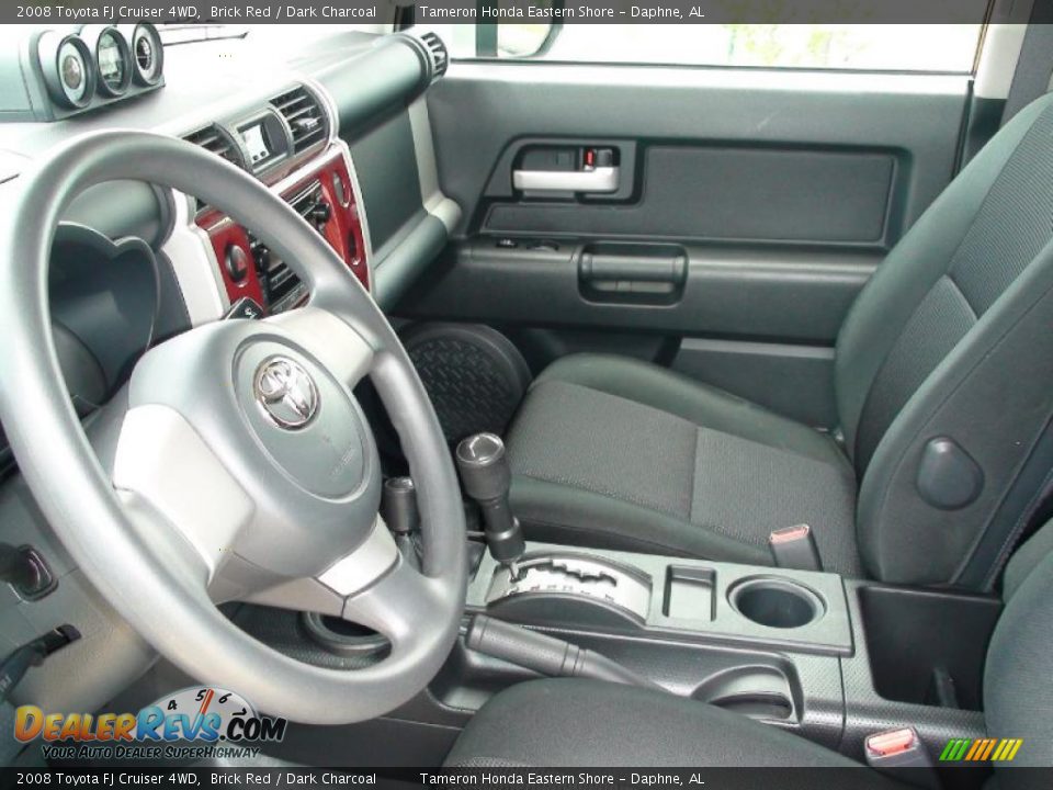 2008 Toyota FJ Cruiser 4WD Brick Red / Dark Charcoal Photo #15