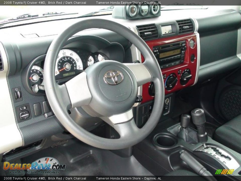 2008 Toyota FJ Cruiser 4WD Brick Red / Dark Charcoal Photo #16