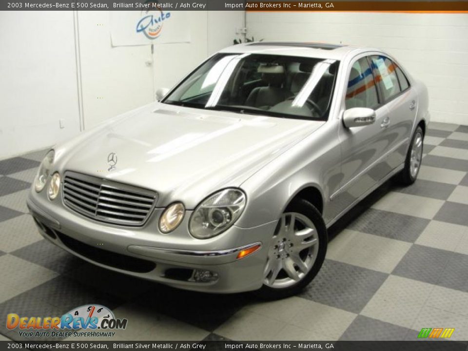 2003 Mercedes-Benz E 500 Sedan Brilliant Silver Metallic / Ash Grey Photo #2