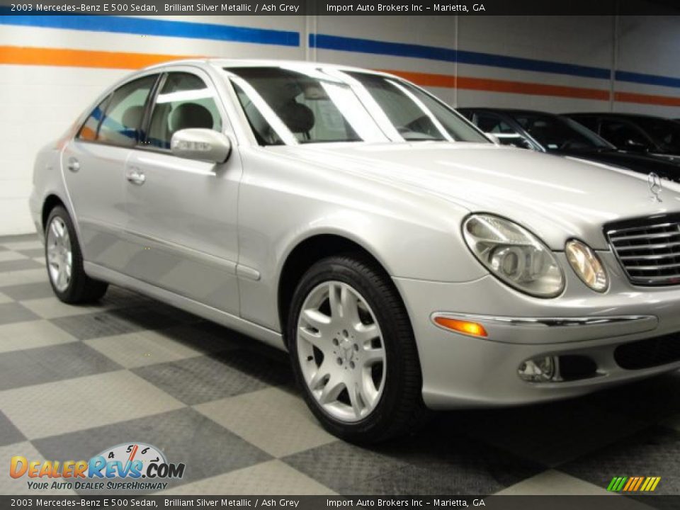 2003 Mercedes-Benz E 500 Sedan Brilliant Silver Metallic / Ash Grey Photo #3