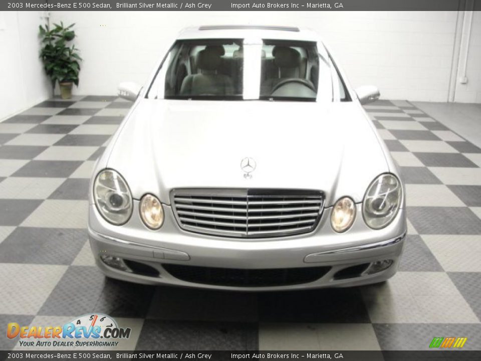 2003 Mercedes-Benz E 500 Sedan Brilliant Silver Metallic / Ash Grey Photo #6