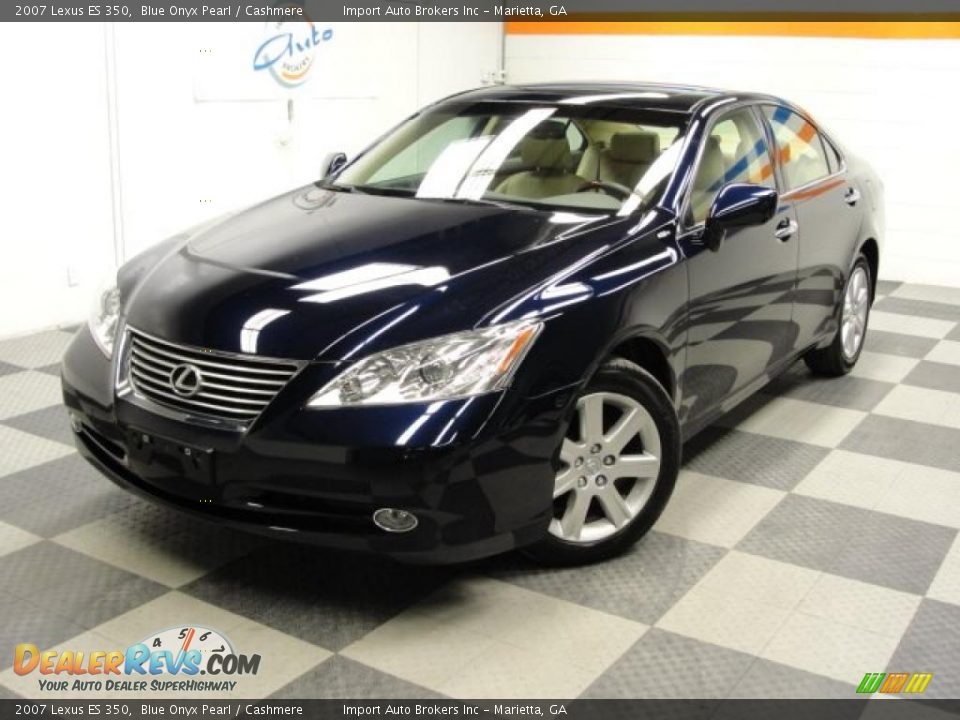 2007 Lexus ES 350 Blue Onyx Pearl / Cashmere Photo #2