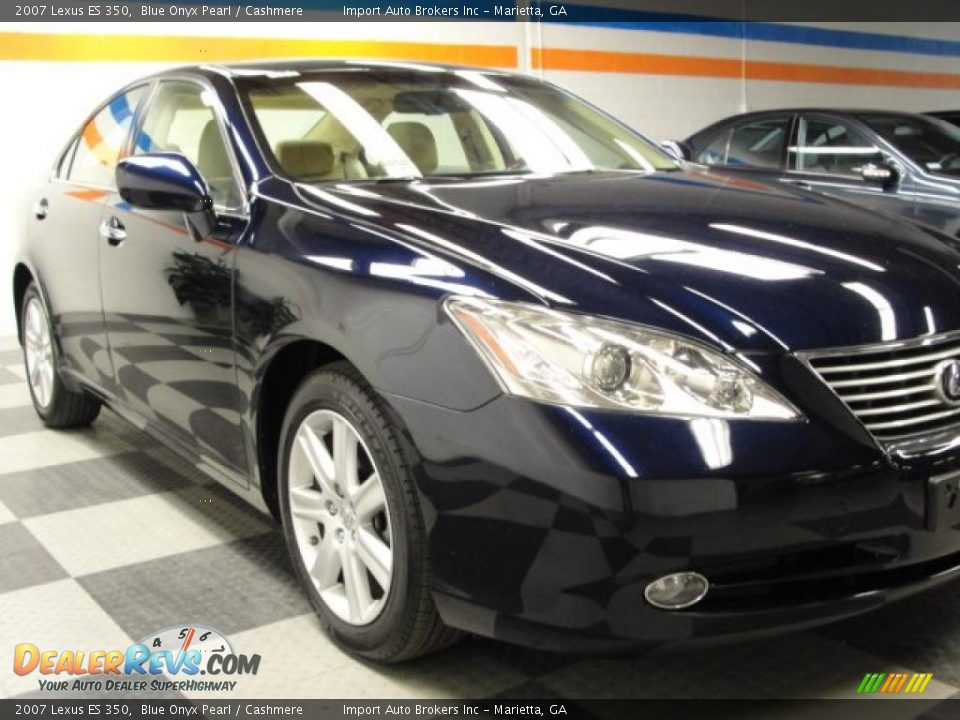 2007 Lexus ES 350 Blue Onyx Pearl / Cashmere Photo #3