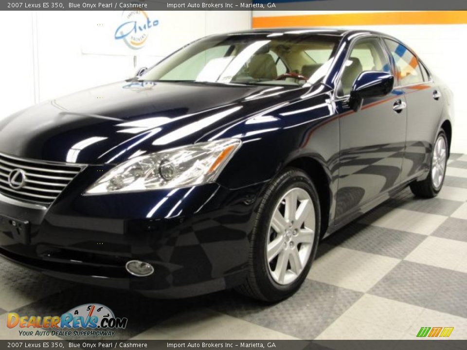 2007 Lexus ES 350 Blue Onyx Pearl / Cashmere Photo #4