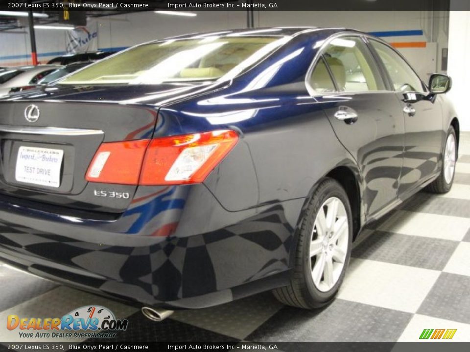 2007 Lexus ES 350 Blue Onyx Pearl / Cashmere Photo #12