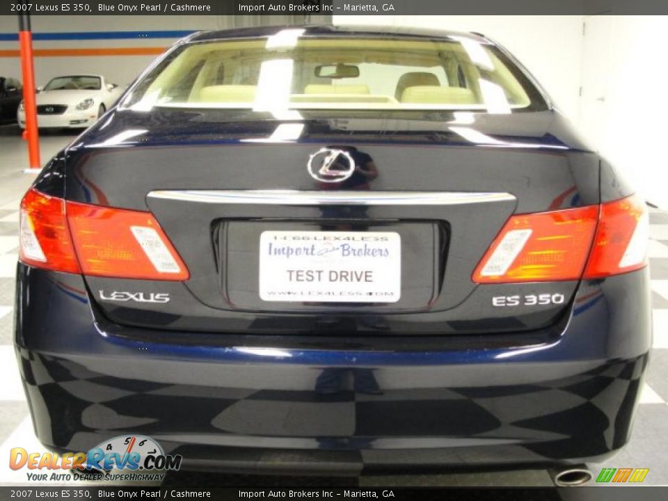 2007 Lexus ES 350 Blue Onyx Pearl / Cashmere Photo #13
