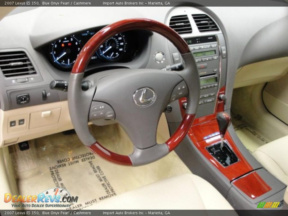 2007 Lexus ES 350 Blue Onyx Pearl / Cashmere Photo #14