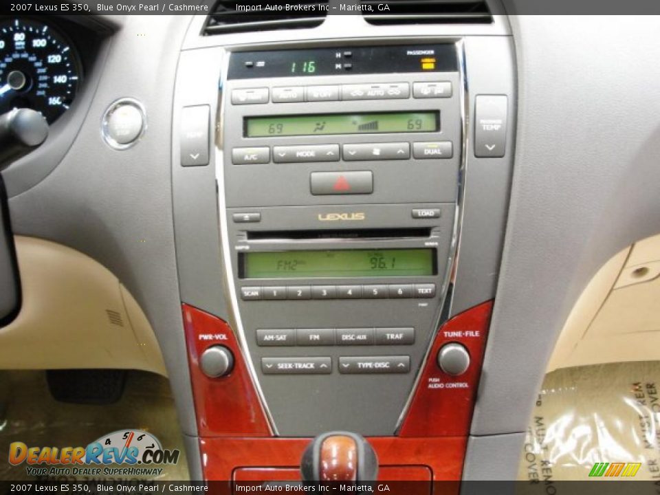 2007 Lexus ES 350 Blue Onyx Pearl / Cashmere Photo #16
