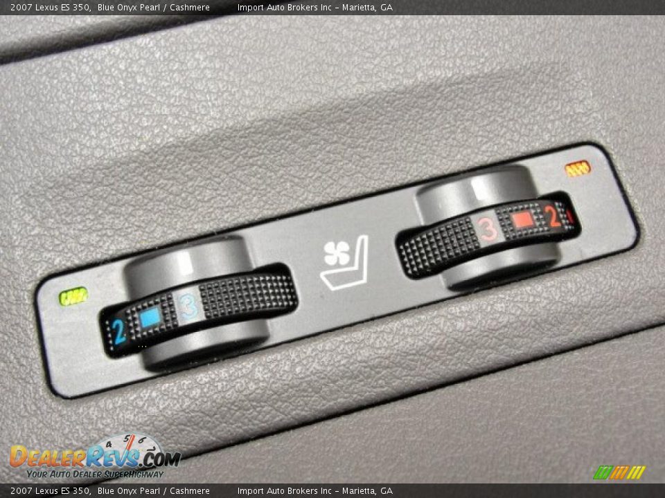 2007 Lexus ES 350 Blue Onyx Pearl / Cashmere Photo #17