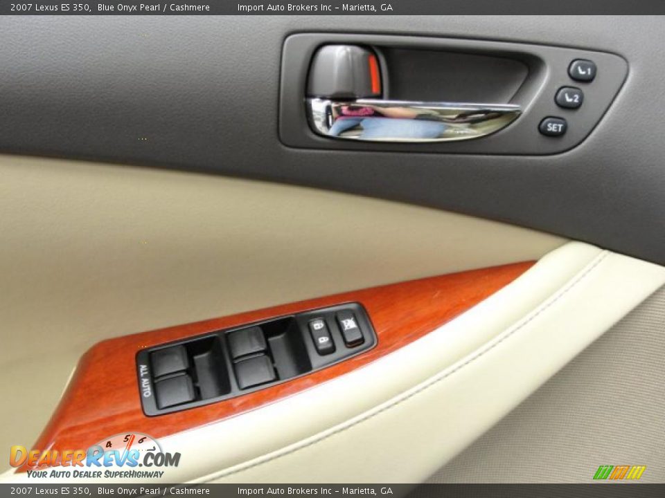 2007 Lexus ES 350 Blue Onyx Pearl / Cashmere Photo #19