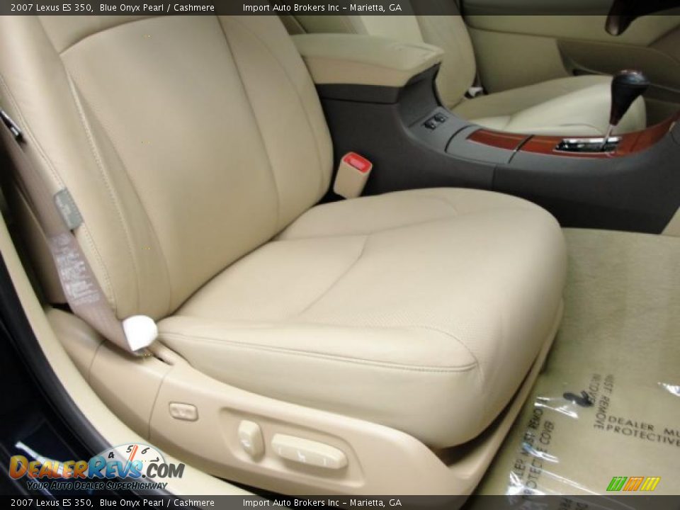 2007 Lexus ES 350 Blue Onyx Pearl / Cashmere Photo #21