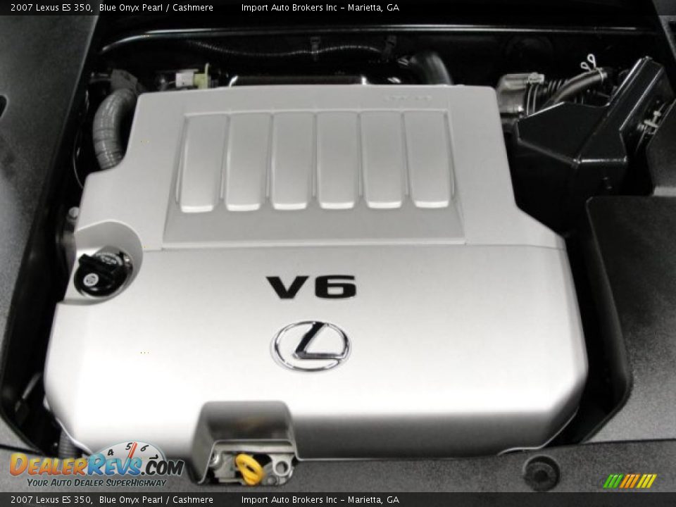 2007 Lexus ES 350 Blue Onyx Pearl / Cashmere Photo #23