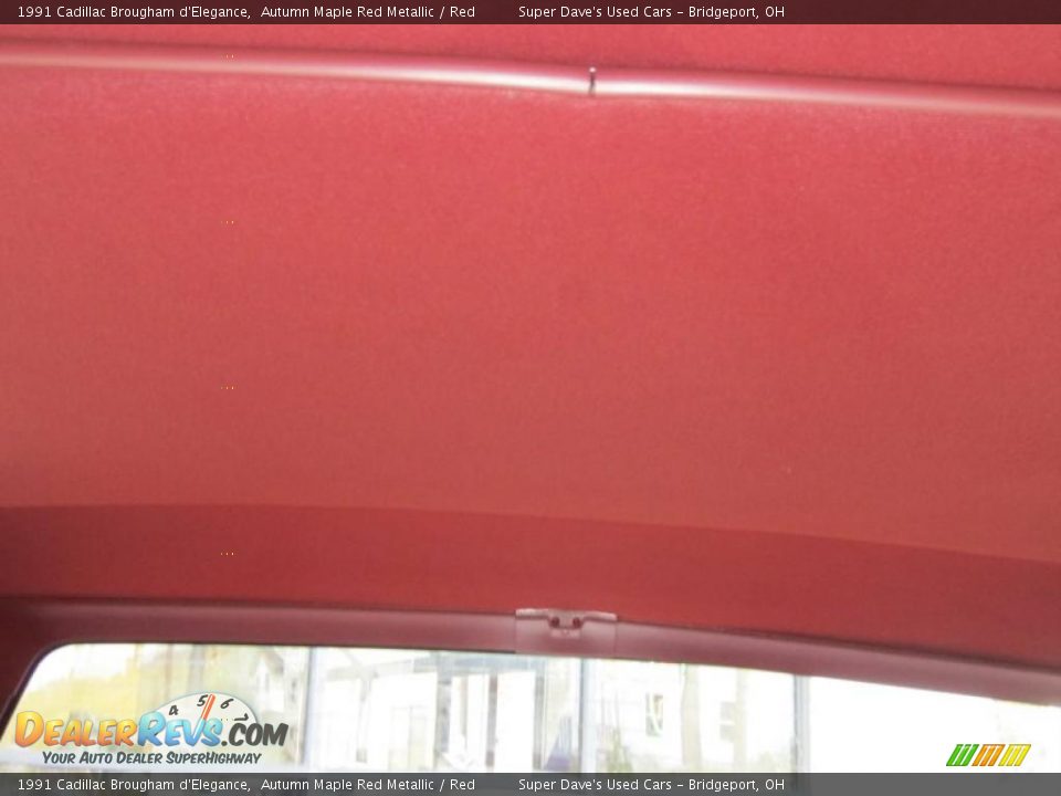 1991 Cadillac Brougham d'Elegance Autumn Maple Red Metallic / Red Photo #23