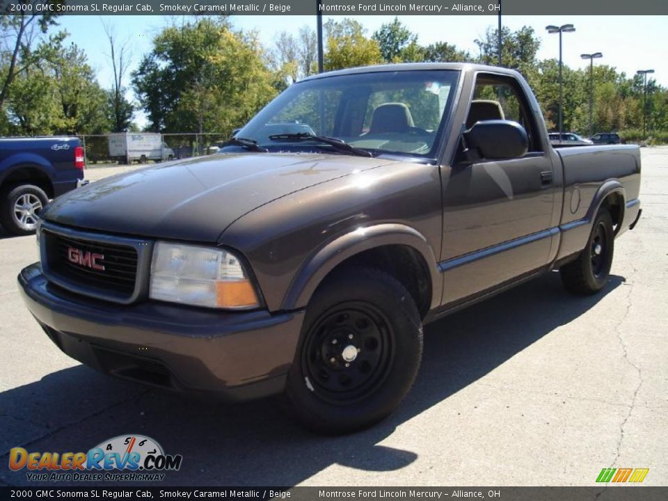 2000 GMC Sonoma SL Regular Cab Smokey Caramel Metallic / Beige Photo #1