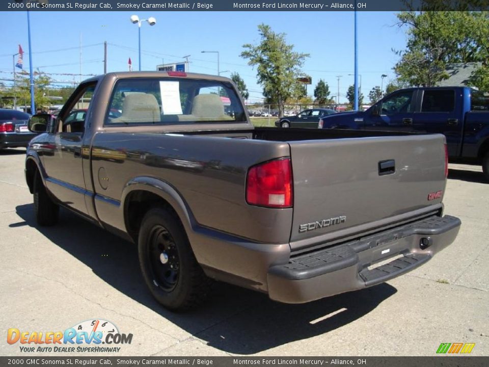 2000 GMC Sonoma SL Regular Cab Smokey Caramel Metallic / Beige Photo #3