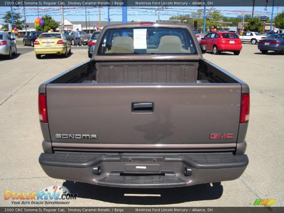 2000 GMC Sonoma SL Regular Cab Smokey Caramel Metallic / Beige Photo #4