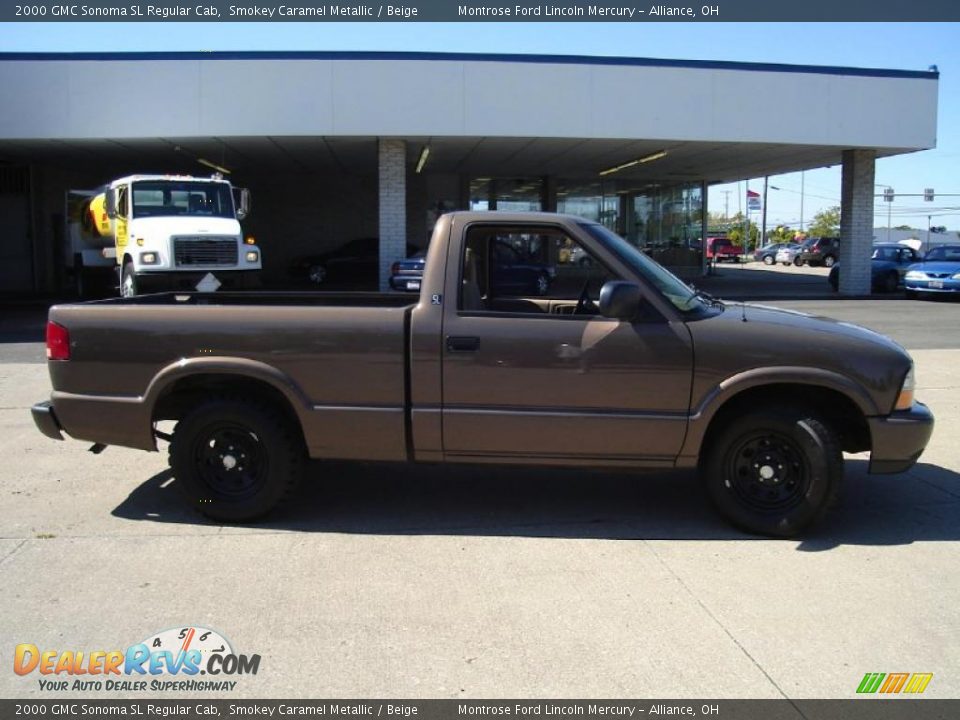 2000 GMC Sonoma SL Regular Cab Smokey Caramel Metallic / Beige Photo #6