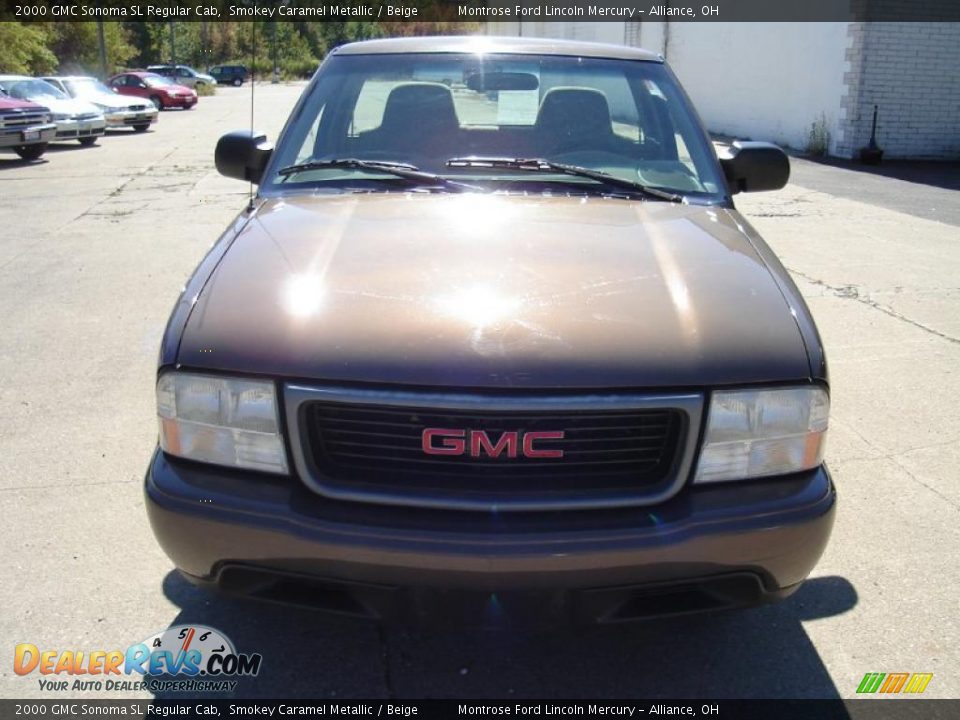 2000 GMC Sonoma SL Regular Cab Smokey Caramel Metallic / Beige Photo #8
