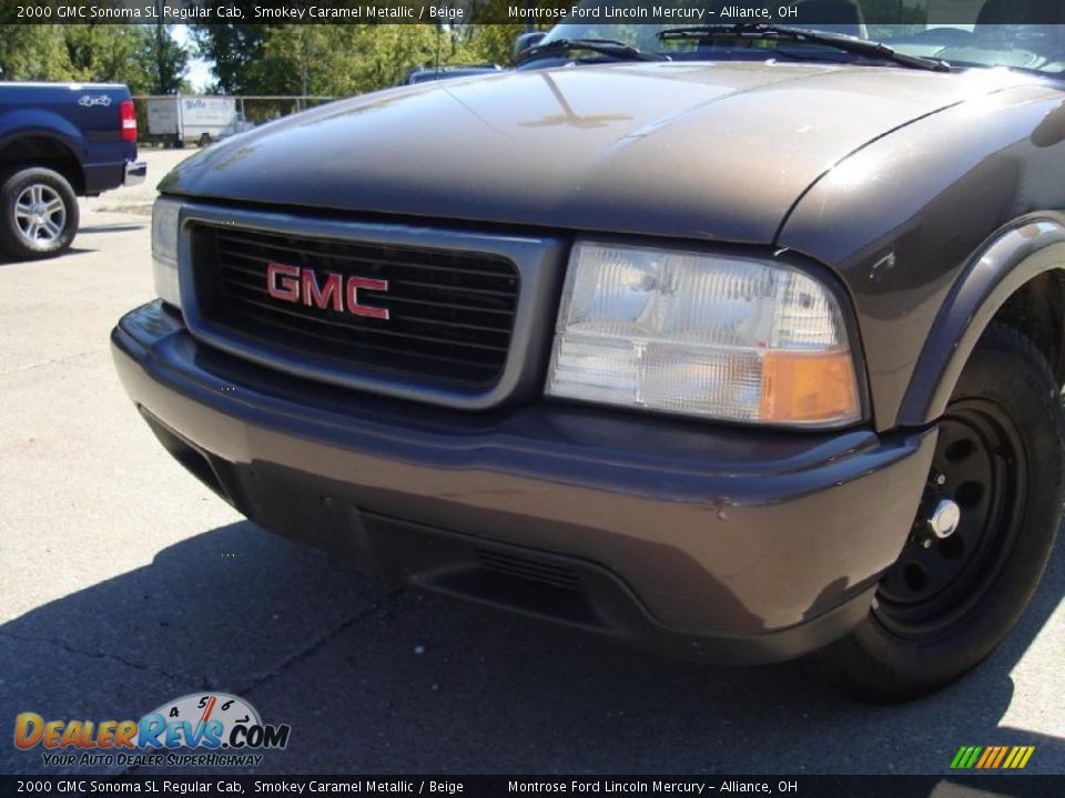 2000 GMC Sonoma SL Regular Cab Smokey Caramel Metallic / Beige Photo #9