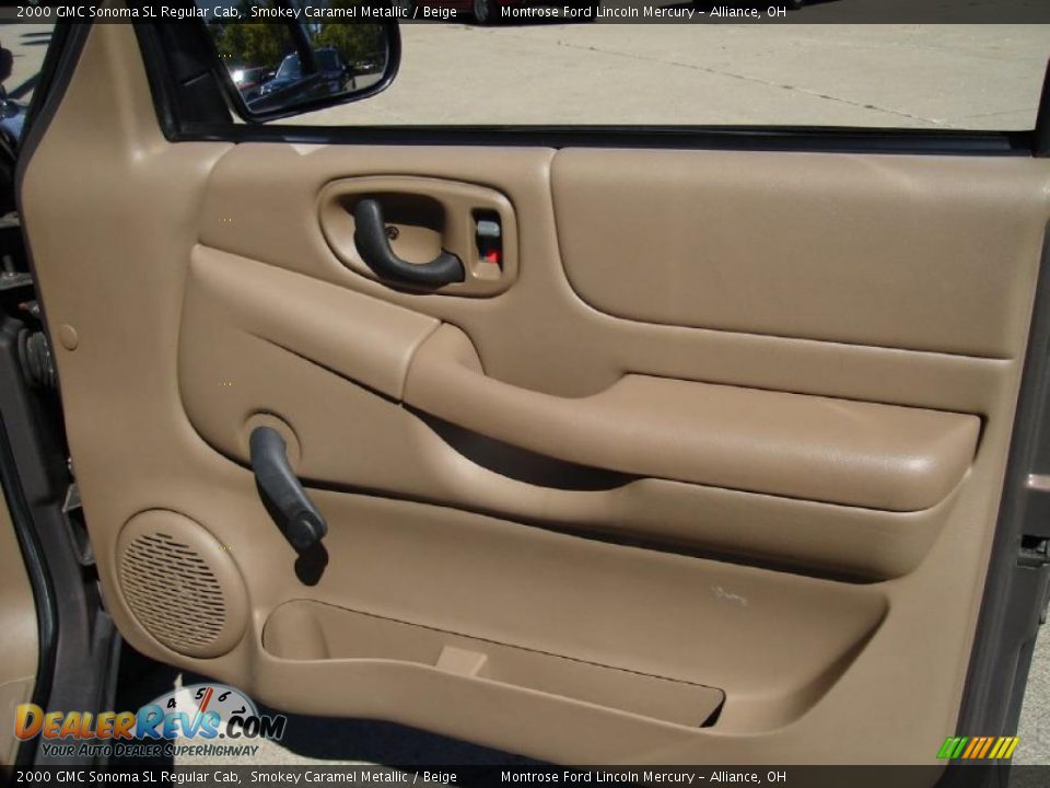2000 GMC Sonoma SL Regular Cab Smokey Caramel Metallic / Beige Photo #16