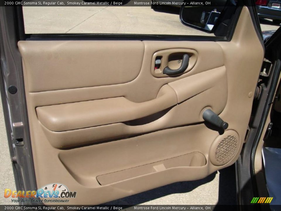2000 GMC Sonoma SL Regular Cab Smokey Caramel Metallic / Beige Photo #17