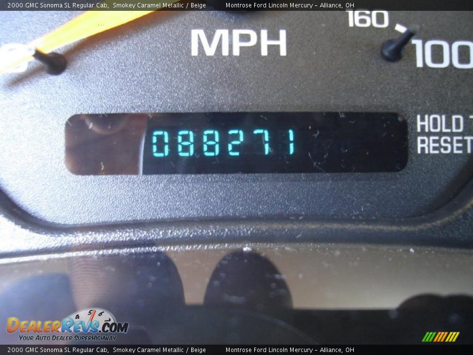 2000 GMC Sonoma SL Regular Cab Smokey Caramel Metallic / Beige Photo #19