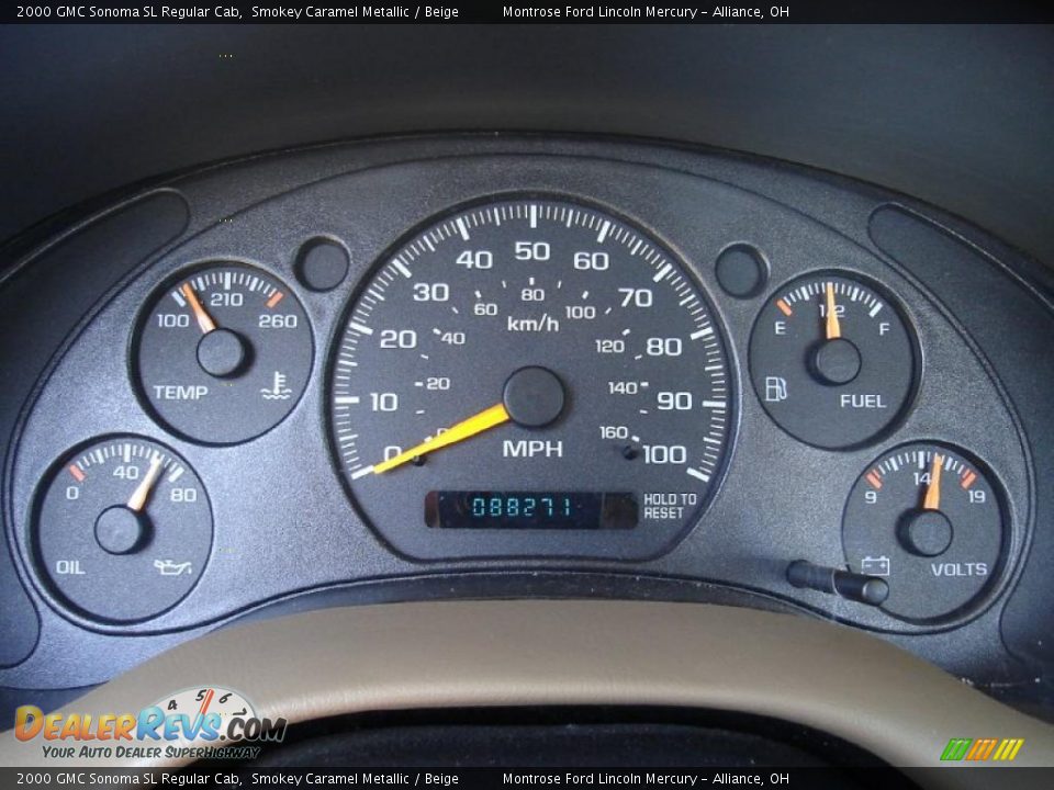 2000 GMC Sonoma SL Regular Cab Smokey Caramel Metallic / Beige Photo #20