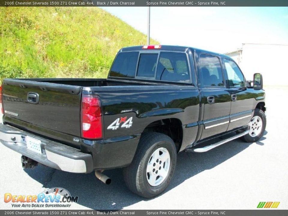 2006 Chevrolet Silverado 1500 Z71 Crew Cab 4x4 Black / Dark Charcoal Photo #8