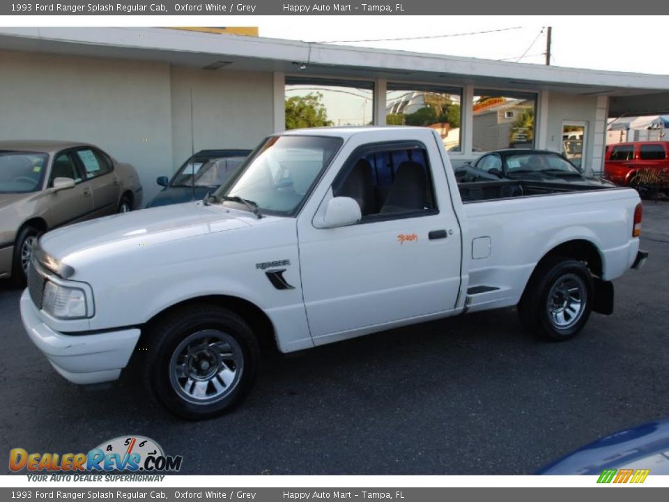 1993 Ford Ranger Splash Regular Cab Oxford White / Grey Photo #1