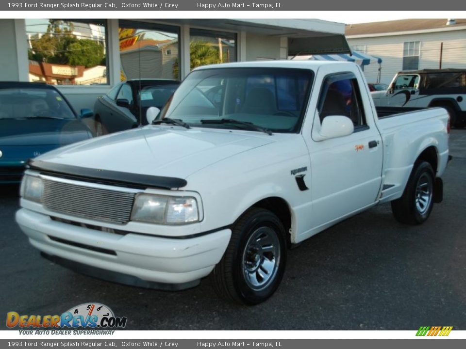 1993 Ford Ranger Splash Regular Cab Oxford White / Grey Photo #5