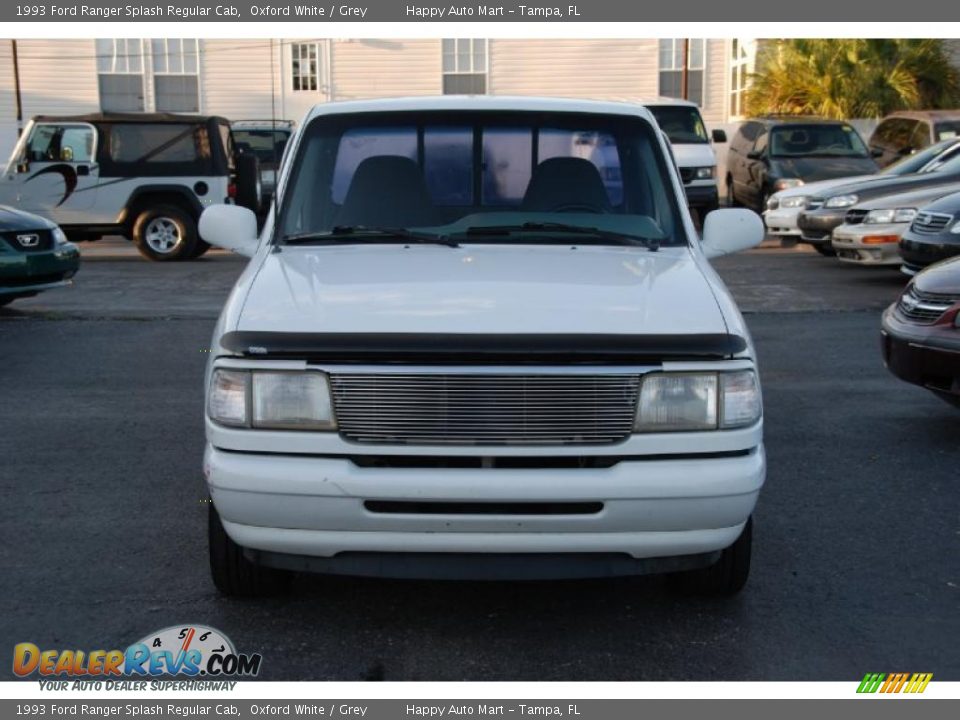 1993 Ford Ranger Splash Regular Cab Oxford White / Grey Photo #10