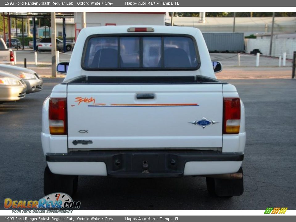 1993 Ford Ranger Splash Regular Cab Oxford White / Grey Photo #11