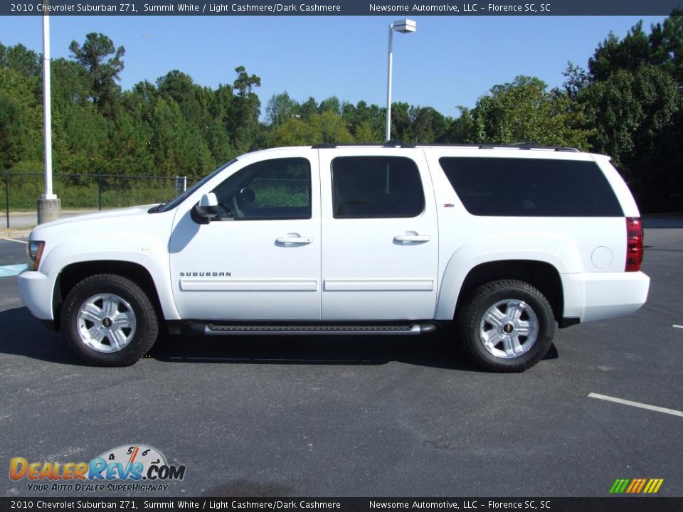 2010 Chevrolet Suburban Z71 Summit White / Light Cashmere/Dark Cashmere Photo #1