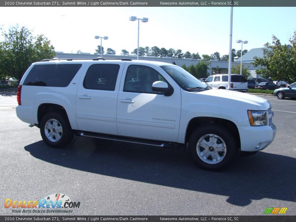 2010 Chevrolet Suburban Z71 Summit White / Light Cashmere/Dark Cashmere Photo #3