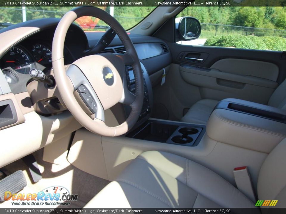 2010 Chevrolet Suburban Z71 Summit White / Light Cashmere/Dark Cashmere Photo #7