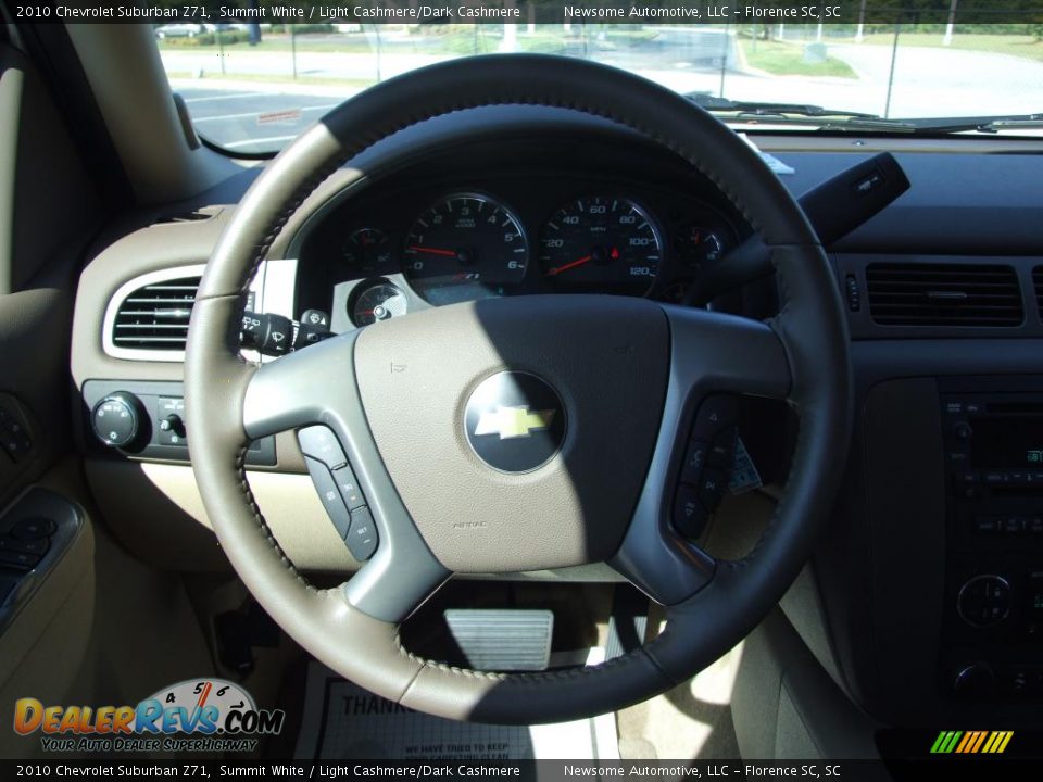 2010 Chevrolet Suburban Z71 Summit White / Light Cashmere/Dark Cashmere Photo #10