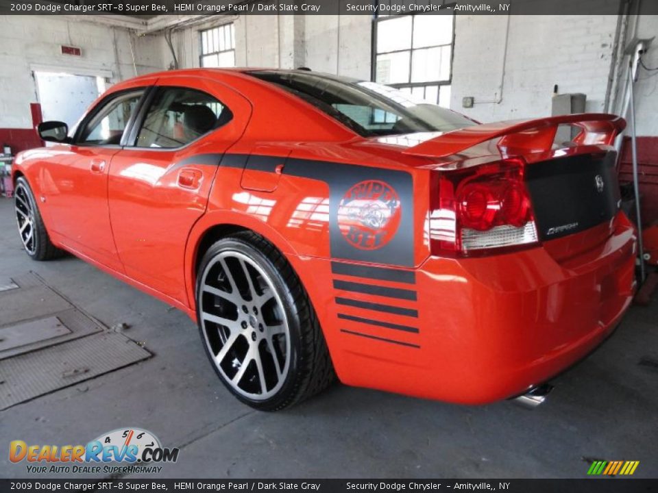 2009 Dodge Charger SRT-8 Super Bee HEMI Orange Pearl / Dark Slate Gray Photo #4