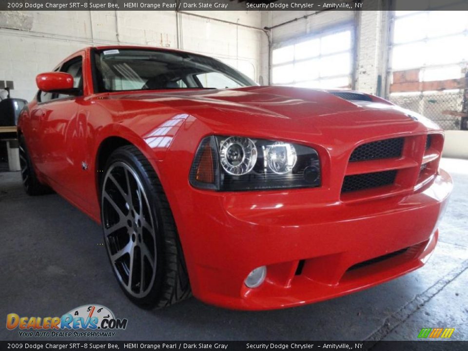 2009 Dodge Charger SRT-8 Super Bee HEMI Orange Pearl / Dark Slate Gray Photo #7