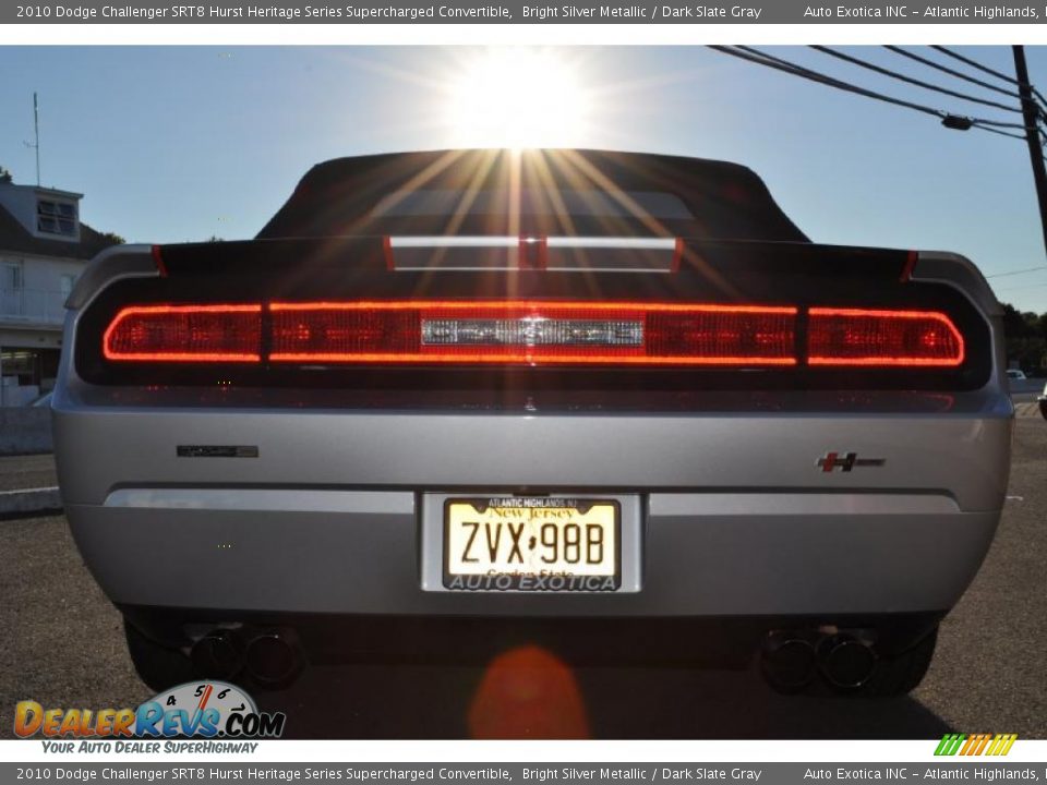 2010 Dodge Challenger SRT8 Hurst Heritage Series Supercharged Convertible Bright Silver Metallic / Dark Slate Gray Photo #11