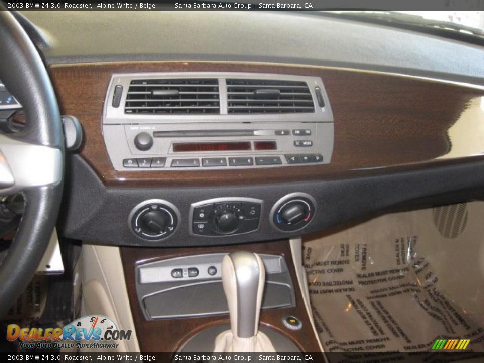 2003 BMW Z4 3.0i Roadster Alpine White / Beige Photo #14