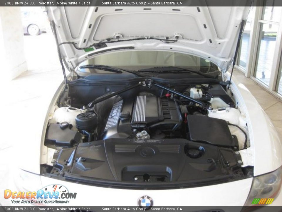 2003 BMW Z4 3.0i Roadster Alpine White / Beige Photo #18