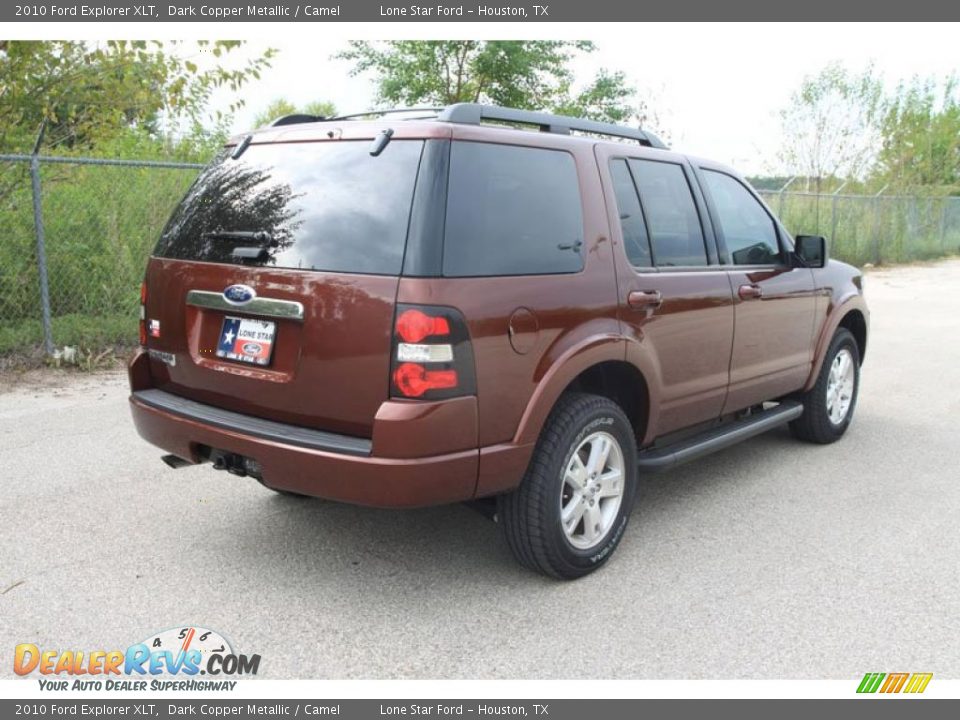 2010 Ford Explorer XLT Dark Copper Metallic / Camel Photo #3