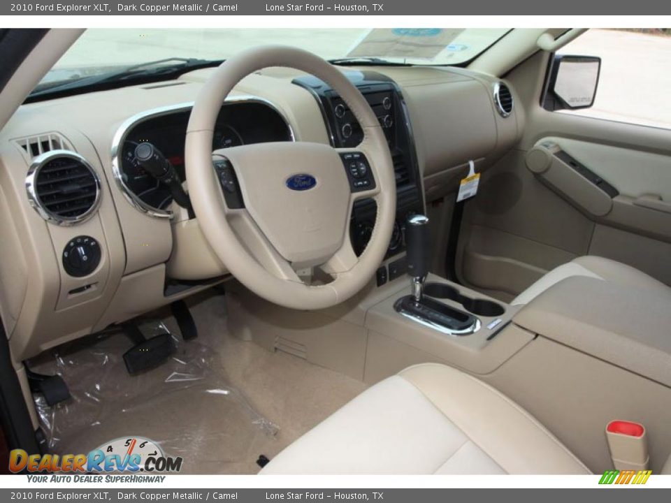 2010 Ford Explorer XLT Dark Copper Metallic / Camel Photo #4